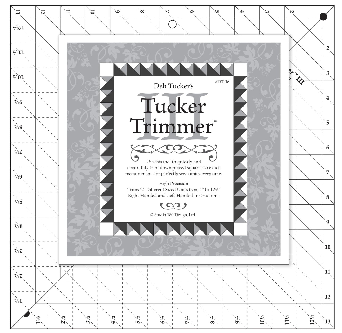 Tucker Trimmer III ruler packaging detail view