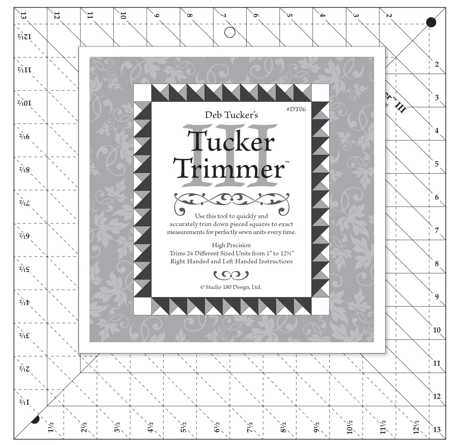 Tucker Trimmer III ruler packaging detail view