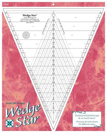 Wedge Star Template - image 1 - quilting supply from Quilted Joy