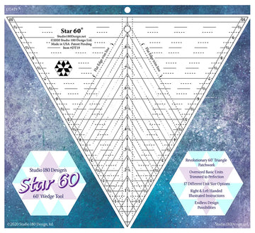 Star 60 Template - quilting supply from Quilted Joy
