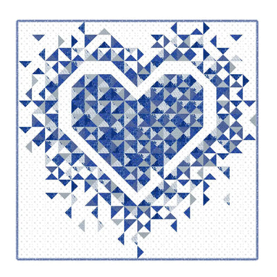 UK Exploding Heart Quilt Kit