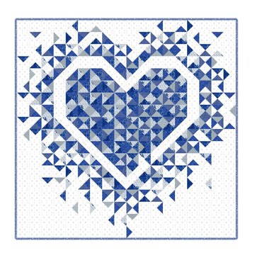 UK Exploding Heart Quilt Kit