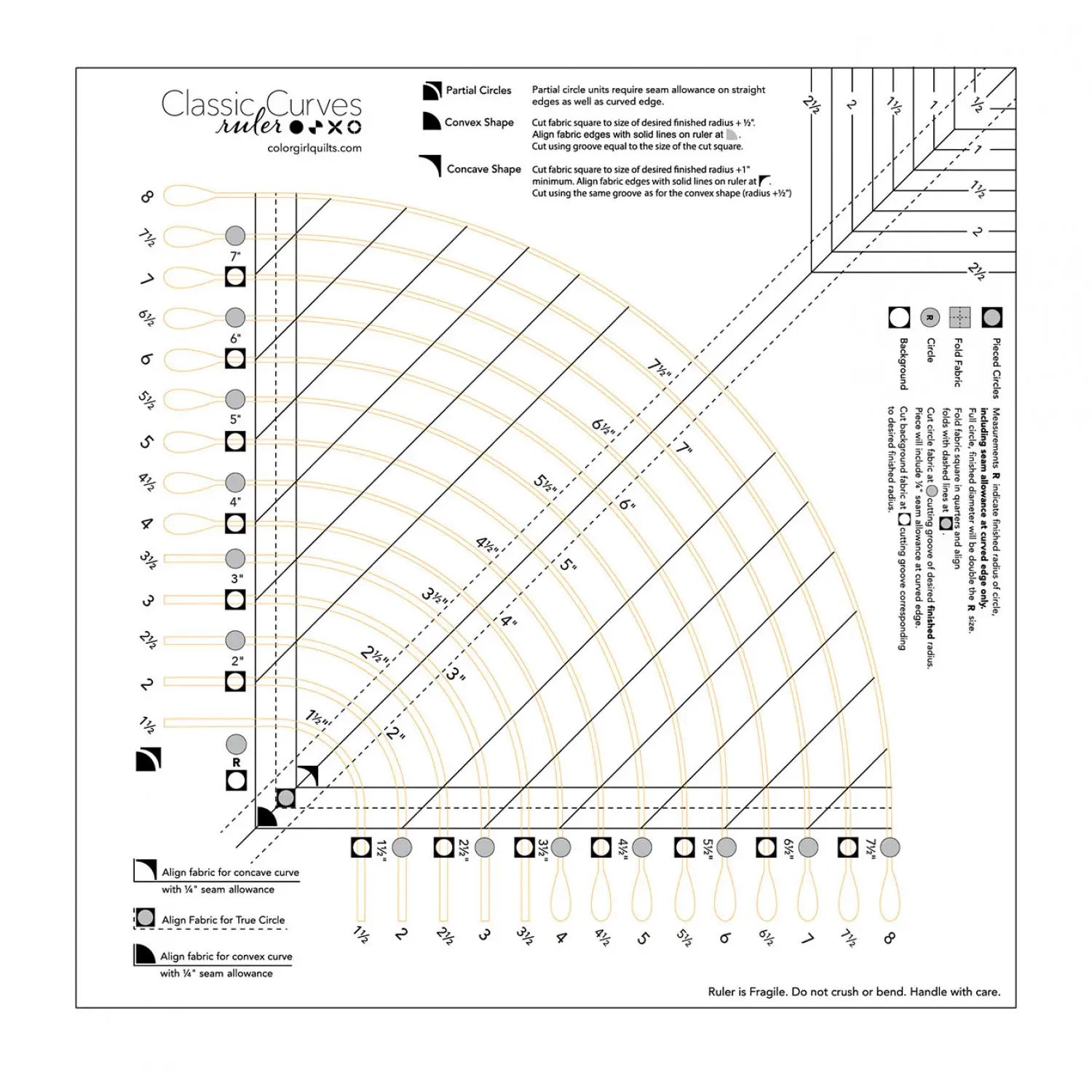 Classic Curves Ruler – Quilted Joy
