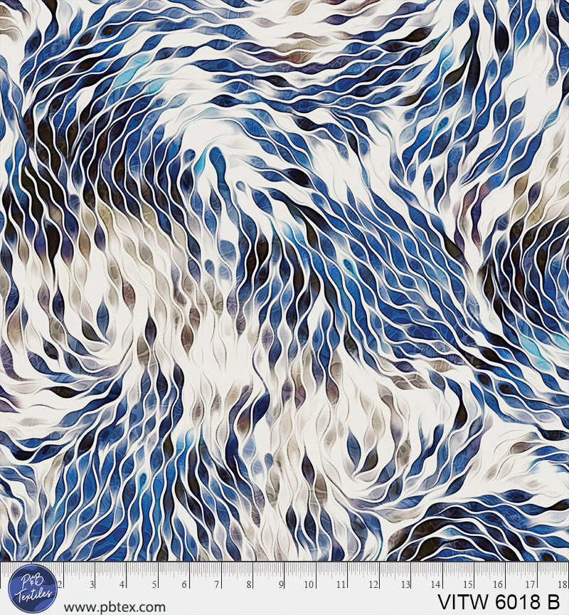 Vitality Blue 108" Wide Quilt Backing Fabric