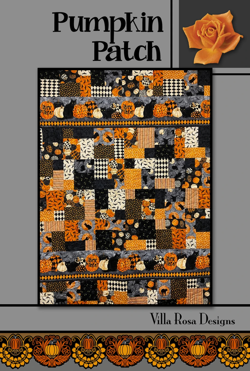 Pumpkin Patch Quilt Pattern - quilting pattern with step-by-step instructions