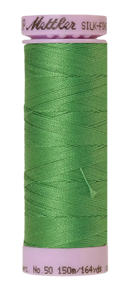 Mettler Cotton Silk Finish 50wt 150m Vibrant Green
