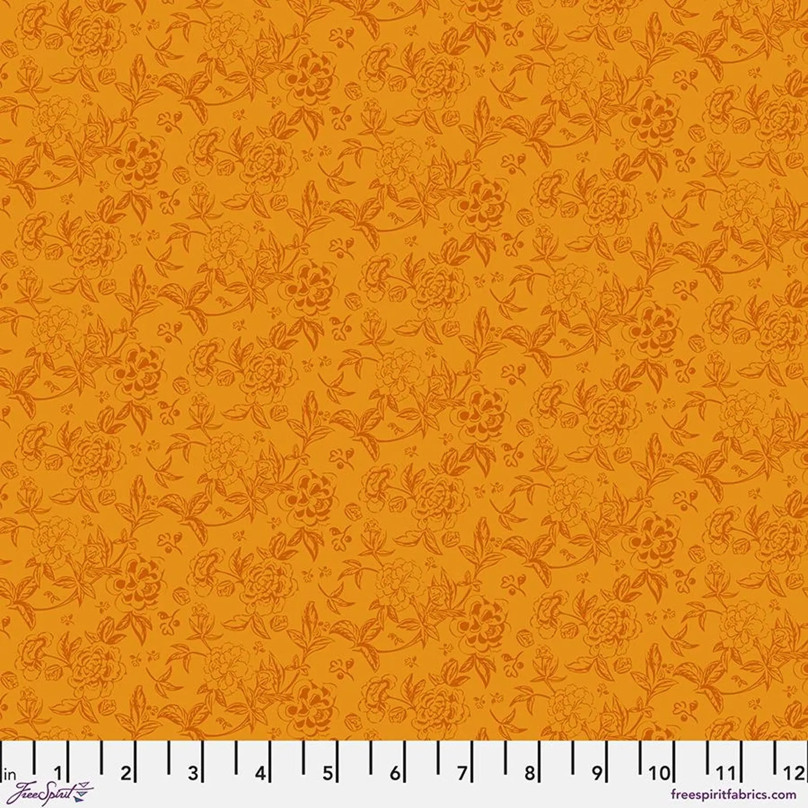 Vintage Cloth Honey Chateau Fabric Yardage - quilt fabric for sewing and quilting projects