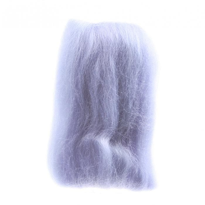 Wool Roving 14in Soft Grey