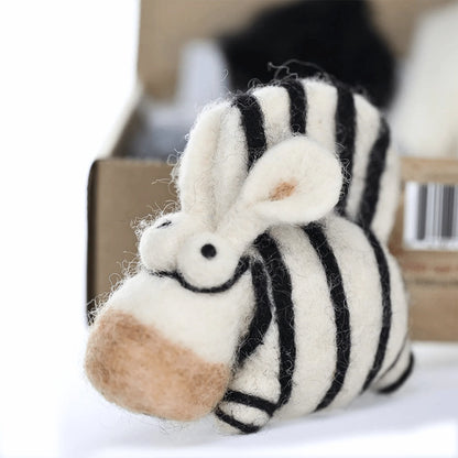Zebra DIY Needle Felting Kit