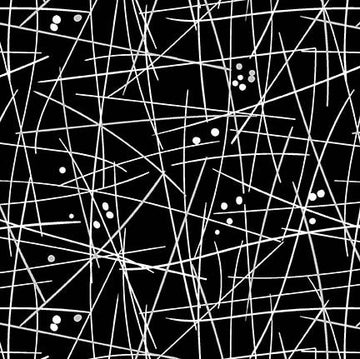Swizzle Stick Black 108" Wide Quilt Backing Fabric