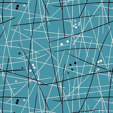 Swizzle Stick Blue 108" Wide Quilt Backing Fabric
