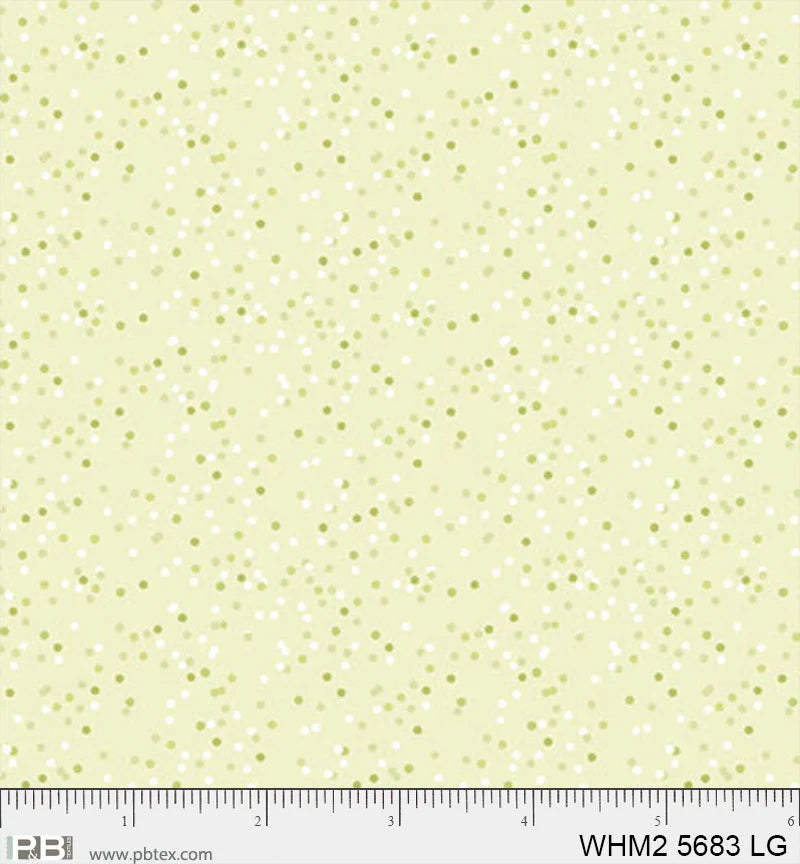 Whimsy II Light Green Confetti Fabric Yardage