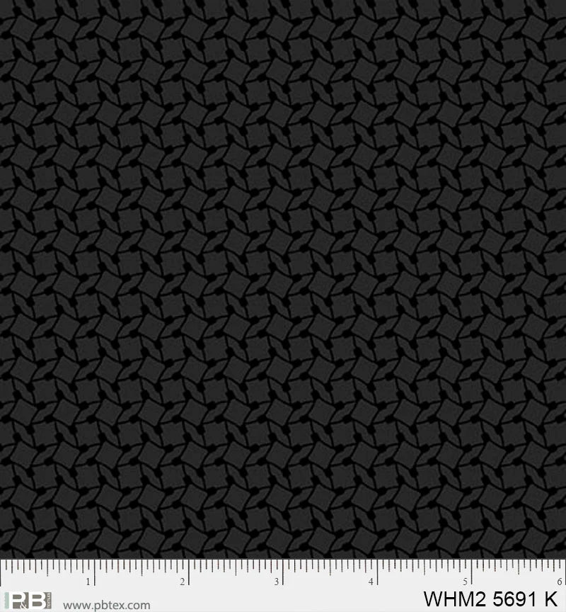 Whimsy II Black Diamond Geo Fabric Yardage