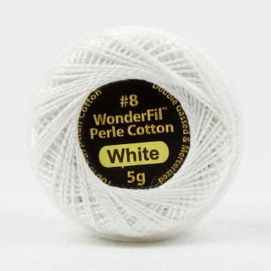 Wonderfil Eleganza Perle Cotton White 100