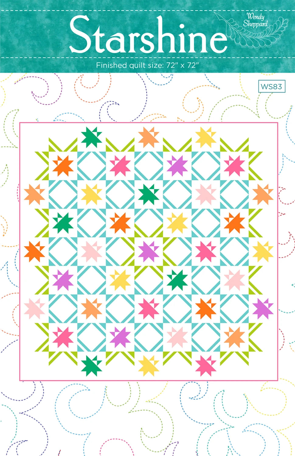 Starshine Quilt Pattern by Wendy Sheppard at Quilted Joy