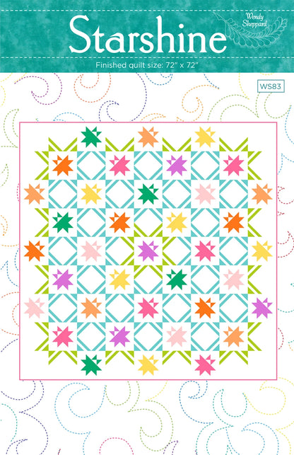 Starshine Quilt Pattern by Wendy Sheppard at Quilted Joy