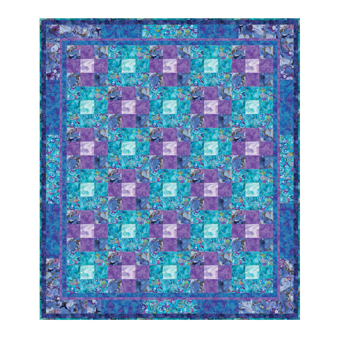 Watercolor Tiles Quilt Kit