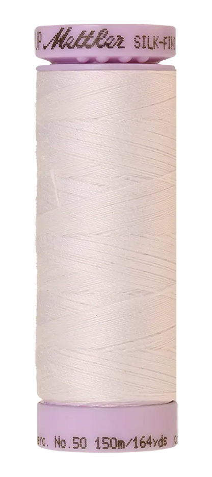 Mettler Cotton Silk Finish 50wt White