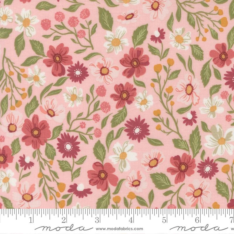 Wild Honey Carnation Wildflower Dance Fabric Yardage