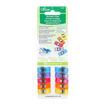 Wonder Clips Assorted Colors 10ct - image 1 - quilting tool and notions accessory
