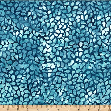 River Walk wade droplets batik cotton quilting fabric yardage