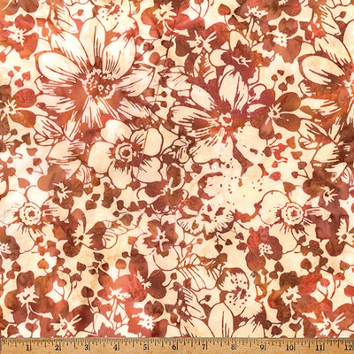 Cinnamon Spice Bourbon Batik Fabric Yardage