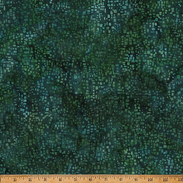 Over the Rainbow Christmas green square blender batik cotton quilting fabric