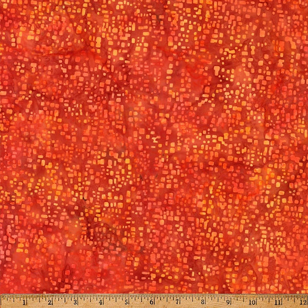 Over the Rainbow poppy square blender batik cotton quilting fabric