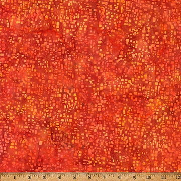 Over the Rainbow poppy square blender batik cotton quilting fabric