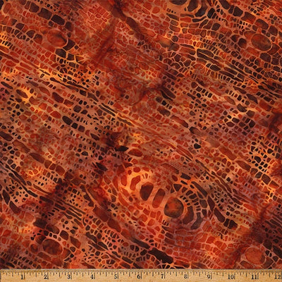Cinnamon Spice Adobe Diagonal Circle Fabric Yardage