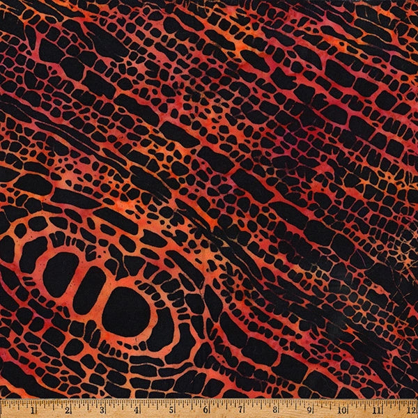 Ember Glow Fire Batik Fabric Yardage - quilt fabric for sewing and quilting projects