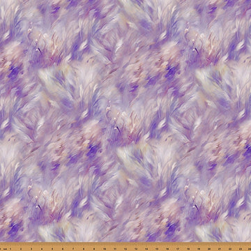 Wings Over Wildflowers Purple Haze Fabric Yardage - quilt fabric for sewing and quilting projects