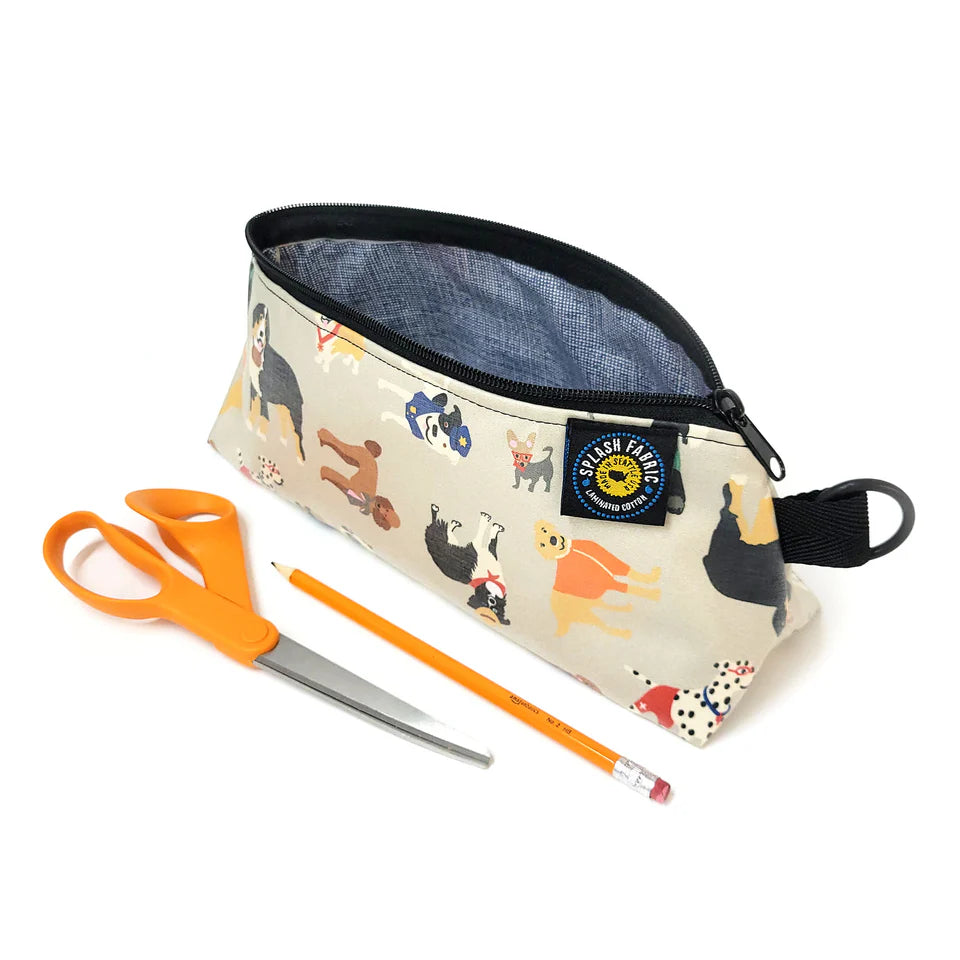Splash Fabrics Stand Up Pouch, Beach Dogs Print
