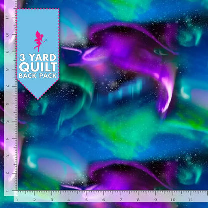 Northern Lights 108" Wide 3 Yard Quilt Fabric Back Pack