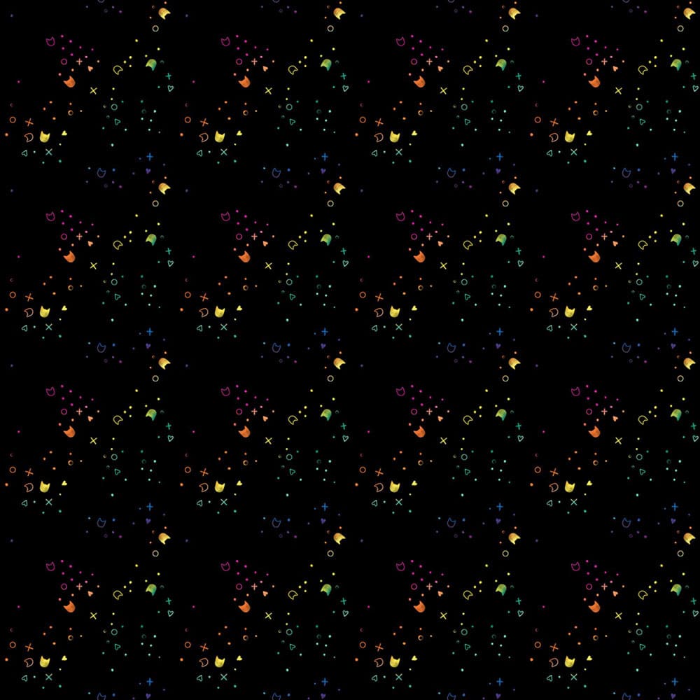 Laser Kitty Litter Blender Black 108" Wide Quilt Backing Fabric