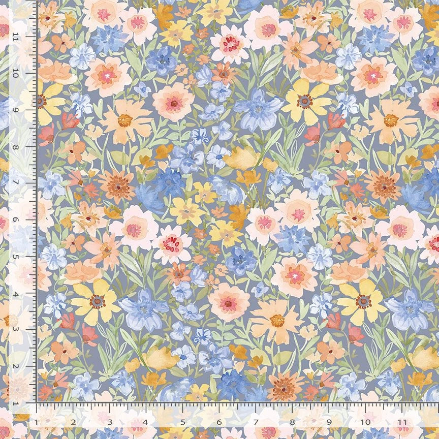 Salt Pond Beach Multi 108" Wide Quilt Backing Fabric