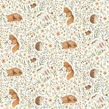 Animal Floral 108" Wide Quilt Backing Fabric