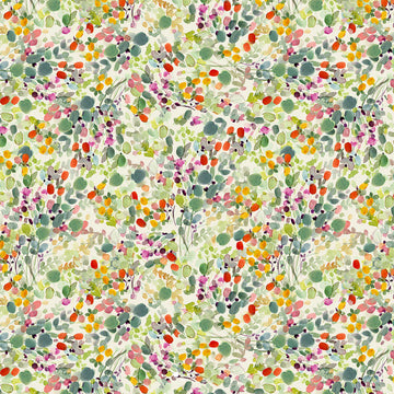 Fleur de Rose Multi Color Paint Dabs Fabric Yardage - quilt fabric for sewing and quilting projects