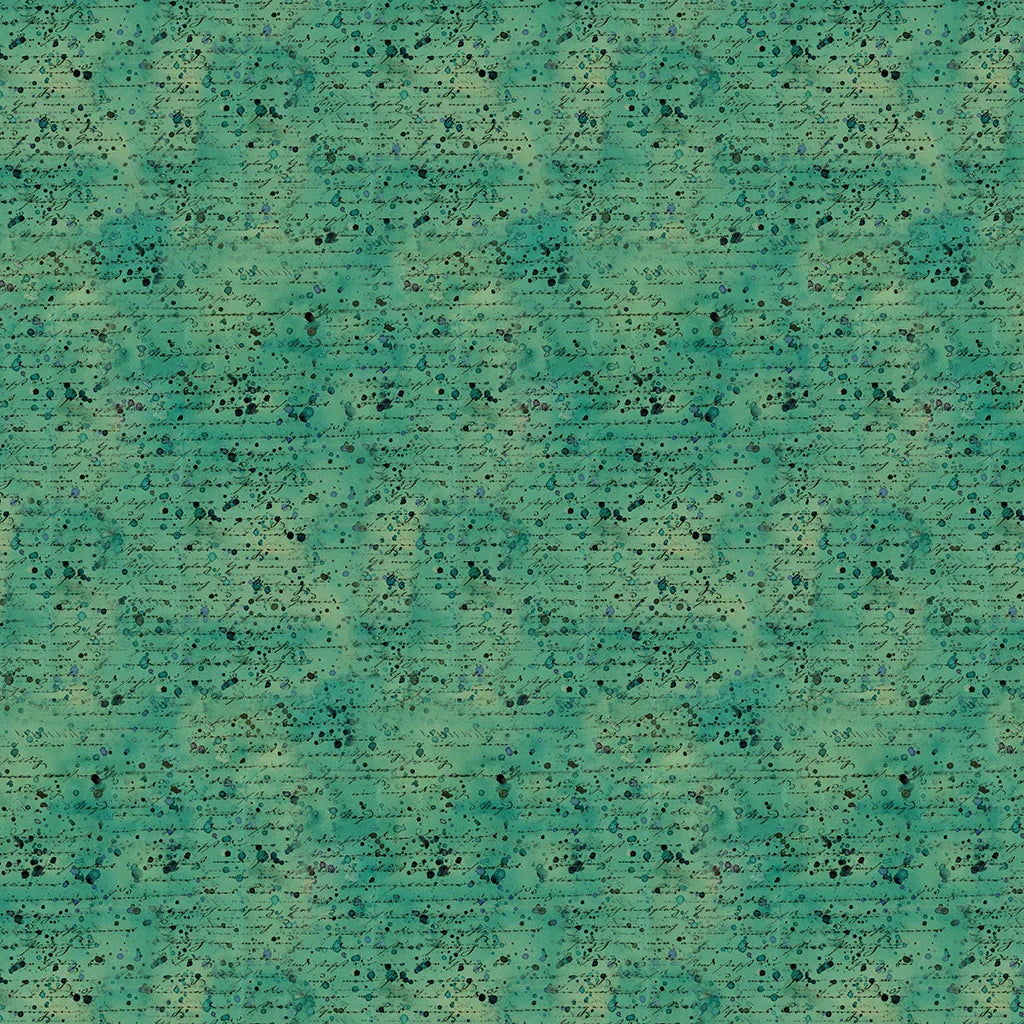 Emerald Hollow Emerald Splatter Fabric Yardage - quilt fabric for sewing and quilting projects