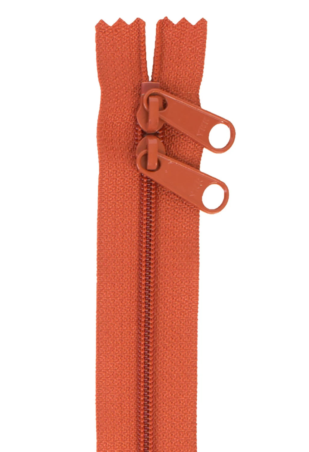 Handbag zipper 30 inch double-slide redwood color