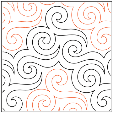 Abracadabra Paper Pantograph, available at Quilted Joy