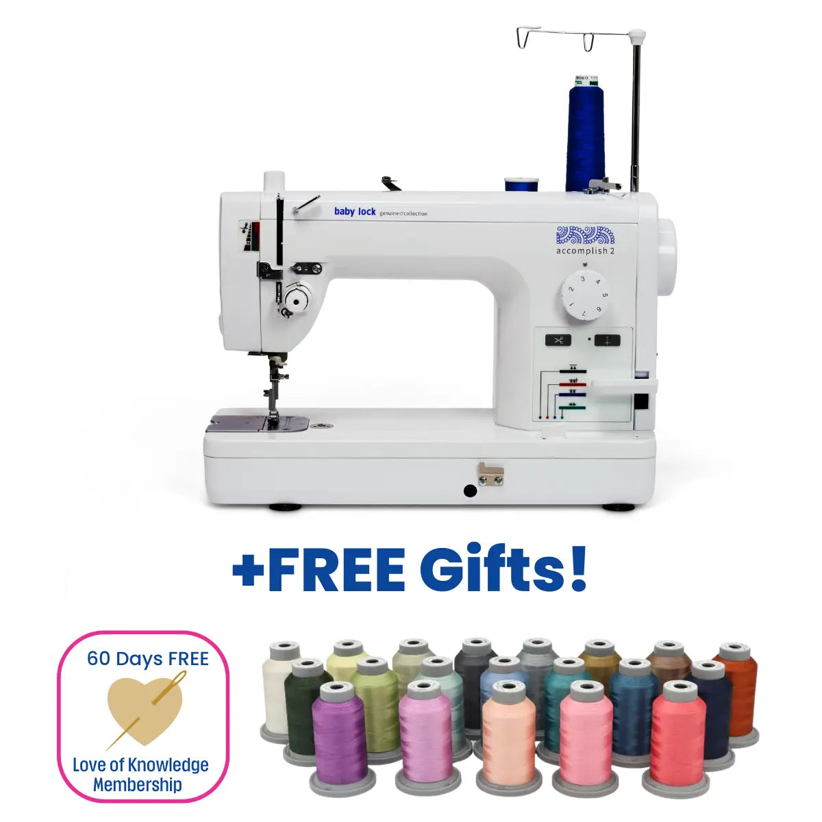 Baby Lock Accomplish 2 Sewing Machine with FREE online sewing classes