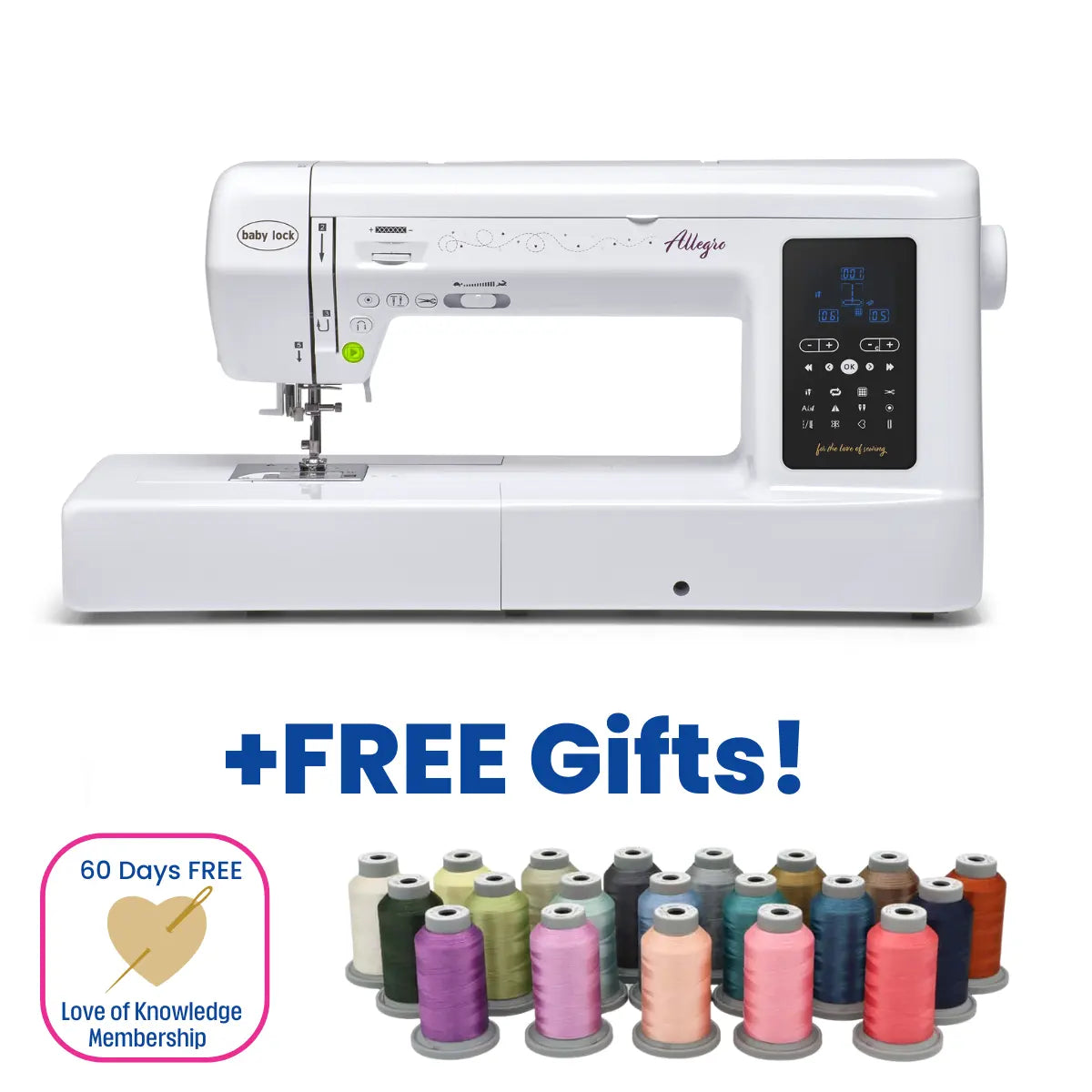 Baby Lock Allegro Sewing Machine with FREE online classes!