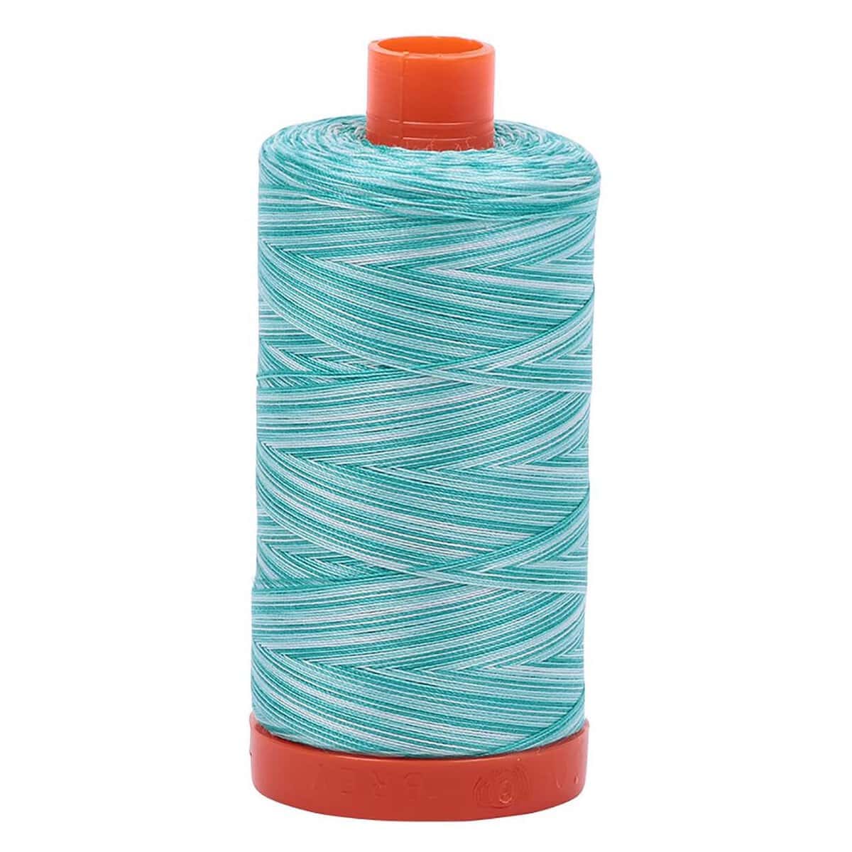 Aurifil Thread 50wt Cotton - 5654 Turquoise Foam Variegated Product Photo