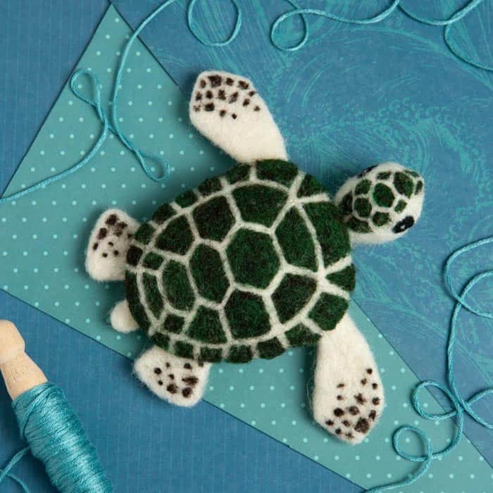 Baby Sea Turtle Mini Felting Kit