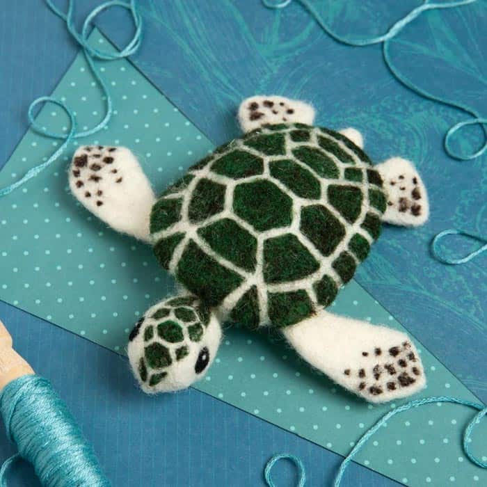 Baby Sea Turtle Mini Felting Kit