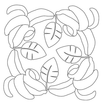 Sock Monkey Bananas Block 2 Digital File