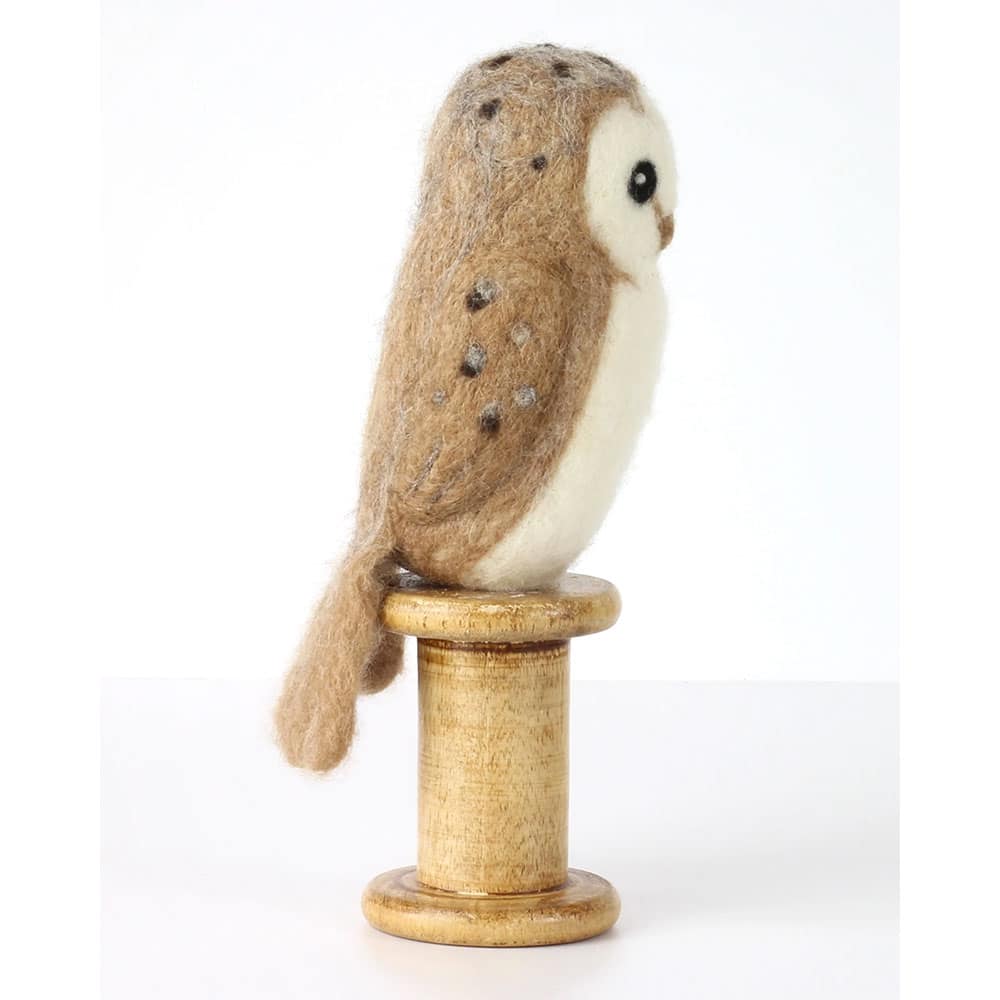 Barn Owl Needle Felting Kit - With Foam