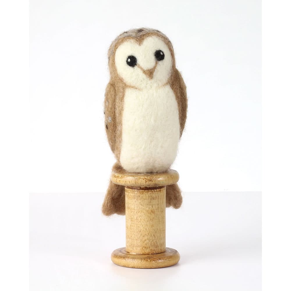 Barn Owl Needle Felting Kit - With Foam