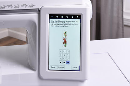 Baby Lock Ursa two-point precision screen interface